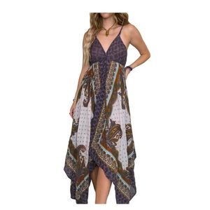 World Market hippie style tribal maxi dress